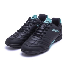 Бутсы футбольные Atemi SBA-004 TURF, черный/бирюзовый, размер 45