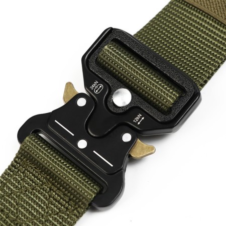 Tactical belt with suspensions, 125 cm, width 8.2 cm, khaki-4