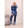 Female suit, size 46, blue color