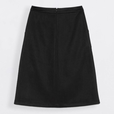 Women's skirt Office Chic, size XS, Black color-3