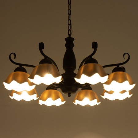 Luracia chandelier 8he27 40w Black and white 88x88x37-72 cm Bayerlux-3