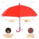 Walking umbrella semi -automatic d = 90cm, red color