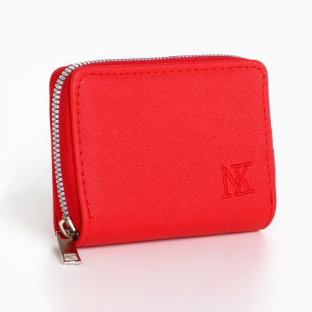 Women's wallet NK, 12x8 cm, red color-1