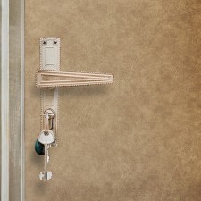 A set of doors upholstery 110 × 205 cm: claim, foamine 5 mm, nails, string, light beige, 