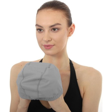 Bradex swimming cap, textile covered with PU, gray-3