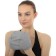 Bradex swimming cap, textile covered with PU, gray