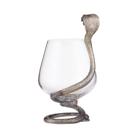 Cognac glass "Cobra", bronze-3