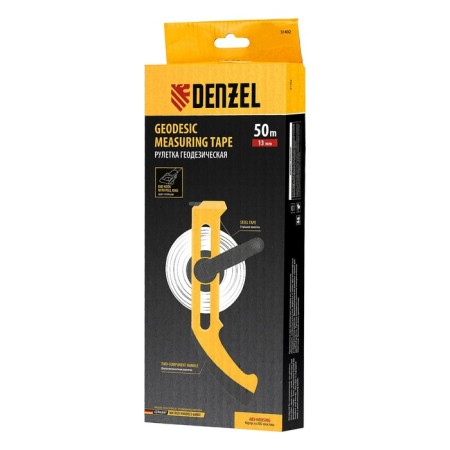 Geodesic roulette Denzel 31492, open case, metal tape, 50 m x 13 mm-4