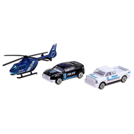 Parking "Police Party", with metal machines and helicopter-17