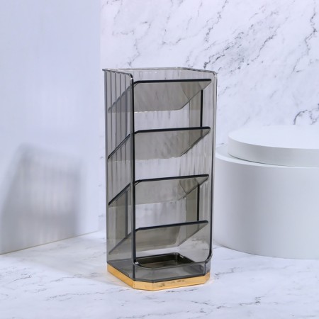 Organizer for storage "Calm", multi -level, 5 sections, 21 × 9 × 8.5 cm, translucent/black color-2