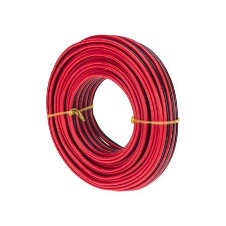 Acoustic cable Rexant ShVPM, 2 x 1.50 mm², red-black, mini-Bukhta 20 m-1