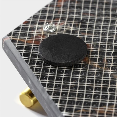 Magistro Marble marble tray, 25 × 29 cm, black color-4