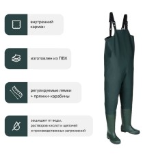 Полукомбинезон с сапогами 918-1 ПМРС объем 56-58, рост 182-188, размер 42