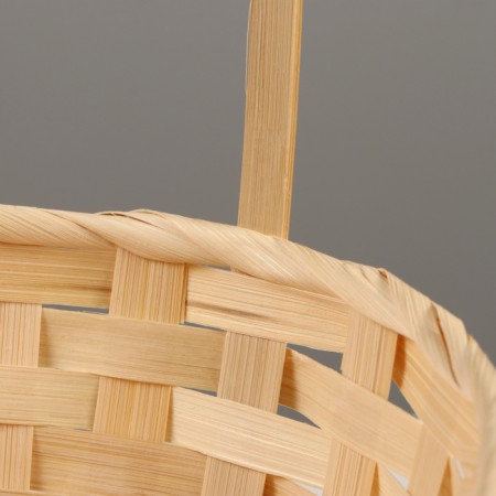 Wicker basket, 30x22 x h13/49cm, bamboo, natural-1