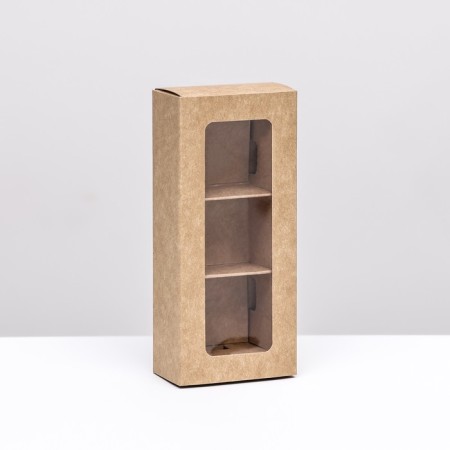Box with a shell with a window "under 3 sweets" 13x5x3.3 cm, craft