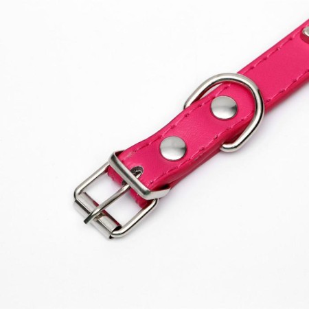 The collar "Bows and Rhinas", 38 x 1.5 cm, Osh 27-33, pink-3