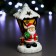 Figure with backlight "Santa Claus Lantern" 10x10x18cm