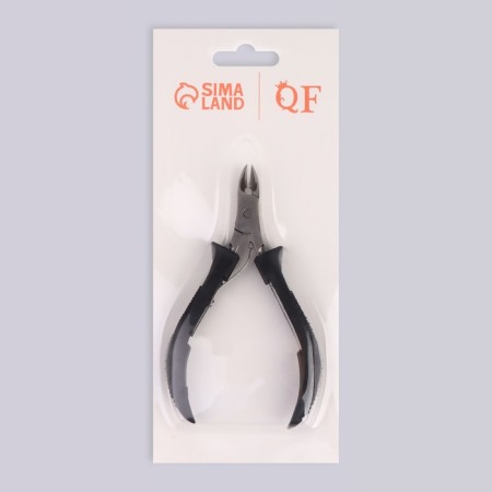 Manicure nippers for cuticle, 10 cm, blade length - 10 mm, black/silver color-6