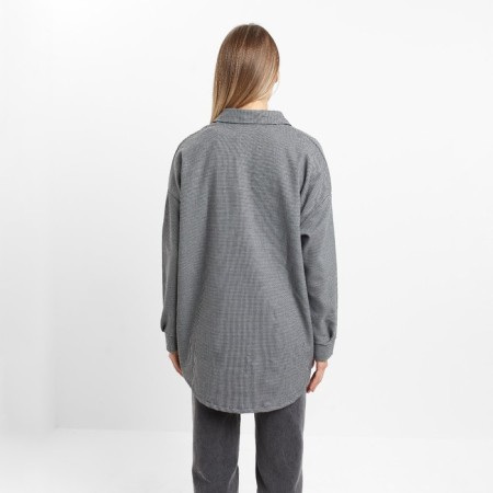 Female shirt, gray-black color, size 48-4
