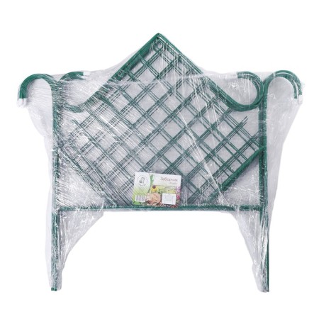 Decorative fence, 90 × 500 cm, 5 sections, metal, green, "rhombus"-9