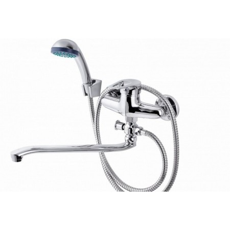 FAUZT FZS-614-114 bathtub mixer, single-leaf, pour 340 mm, watering can, chrome