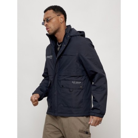 Sports male jacket, size 50, dark blue color-1