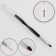 Brush for increasing and design of the nails "hair", bilateral, half -binding/point, 18.5 cm, d = 0.7 cm, black color
