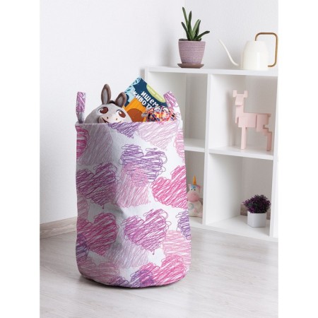 Basket for toys "small hearts, size 35x50 cm