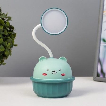 Bear table "Bear" LED 3W USB blue 8.6x8.6x20.5 cm Risalux-3
