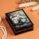 Casket "Piones in a vase", 10 × 14 cm, lacquer miniature