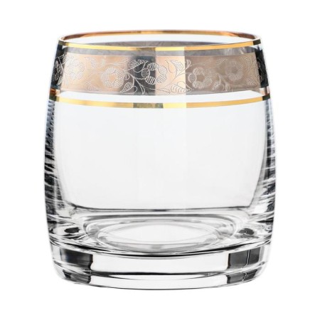 A set of glasses for whiskey, the Panto Platinum decor, Gold Layer, 230 ml x 6 pcs.