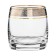 A set of glasses for whiskey, the Panto Platinum decor, Gold Layer, 230 ml x 6 pcs.