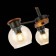 Ceiling EVOLUCE lamp. Sle108102-03. Rasco. 3x60 watts, E27, 49x49x35 cm, black color, dark tree
