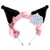 Carnival rim "ears" with a pink bandage