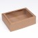 Self -assembly box with a window, brown, 31 x 22 x 9.5 cm
