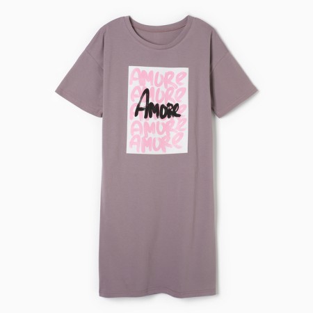 Night shirt female, lilac color, size 54-4