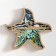 Panel Interior tree "Sea star. Underwater world" 16x17.5 cm