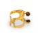 Ligature with a cap for the clarinet BB Rico HCL1G H-Ligature, gilded
