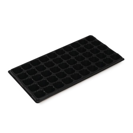 Cassette for seedlings, 50 cells, 70 ml, of plastic, black, 56 × 29.5 × 4 cm, Greengo-6