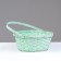 Wicker basket, 26x12/30 cm, green, bamboo