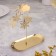 Carousel Snowstick Summary, Gold, Metal, 8.5 x 18 cm