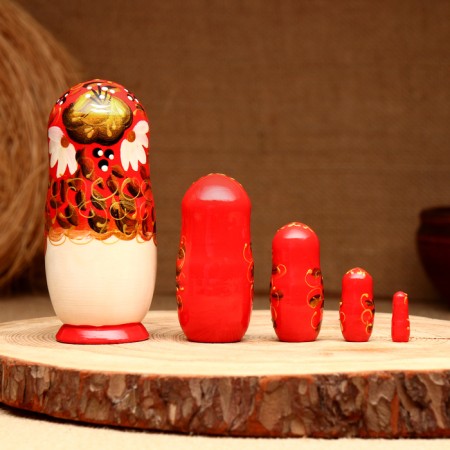 Matryoshka 5-doll "Jeanne Chamomile", 10-11 cm-1