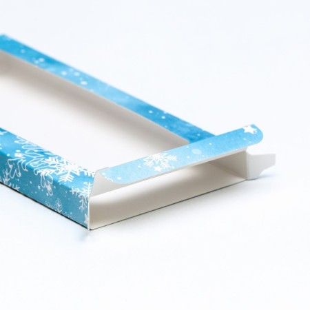 Gift box for tiles of chocolate with the Snowflake window, 17.1 x 8 x 1.4 cm-5