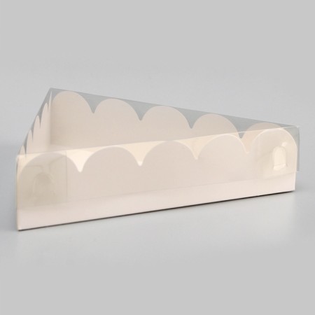 White cookie box, triangular 18 x 18 x 4 cm-2