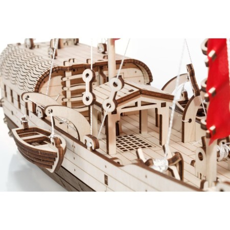 A prefabricated model of wood “Ship with sails. Junk"-23