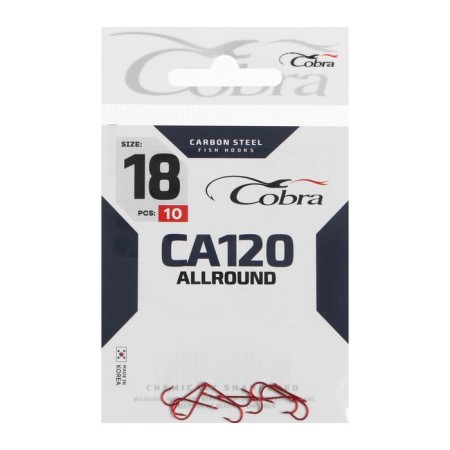 Cobra Allround hooks, series CA120, No. 18, 10 pcs.
