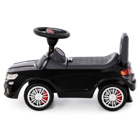 Supercar roller skate car No. 6 with a sound signal, black color-1