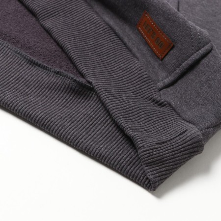 Children's sweatshirt, color dark gray melange, height 164 cm-5