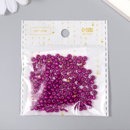 Glass beads 6/0 "royal purple" 15 grams-2