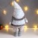 Interior doll "Santa Claus in a white-pearl cap and a vest with sequins" 55x16x22 cm 62601
